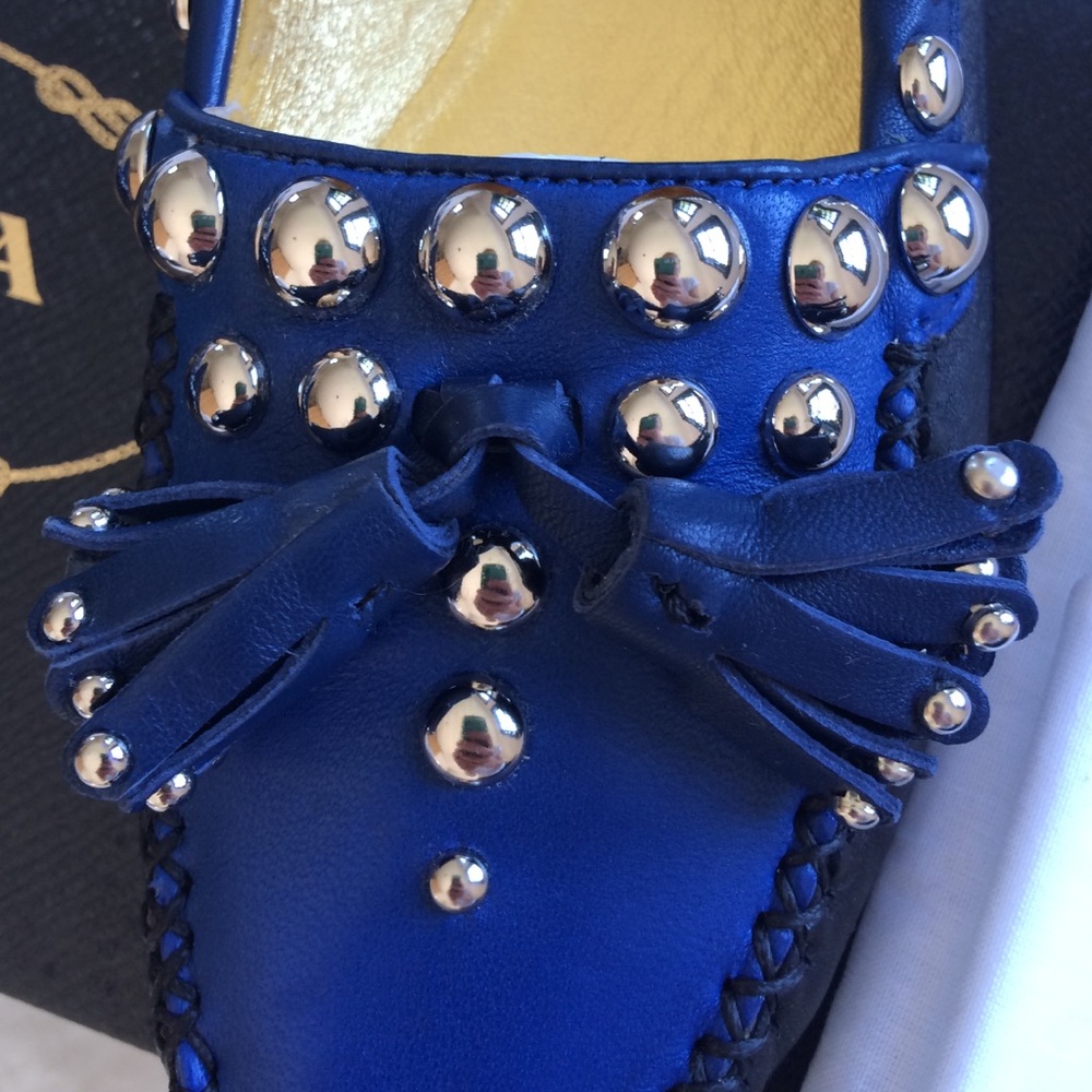 Prada black and blue loafers - Picture 4 of 4